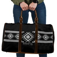 Aotearoa Atua Rehua Travel Bag Maori God Of Healing Taniko Motifs LT14 Grey - Polynesian Pride