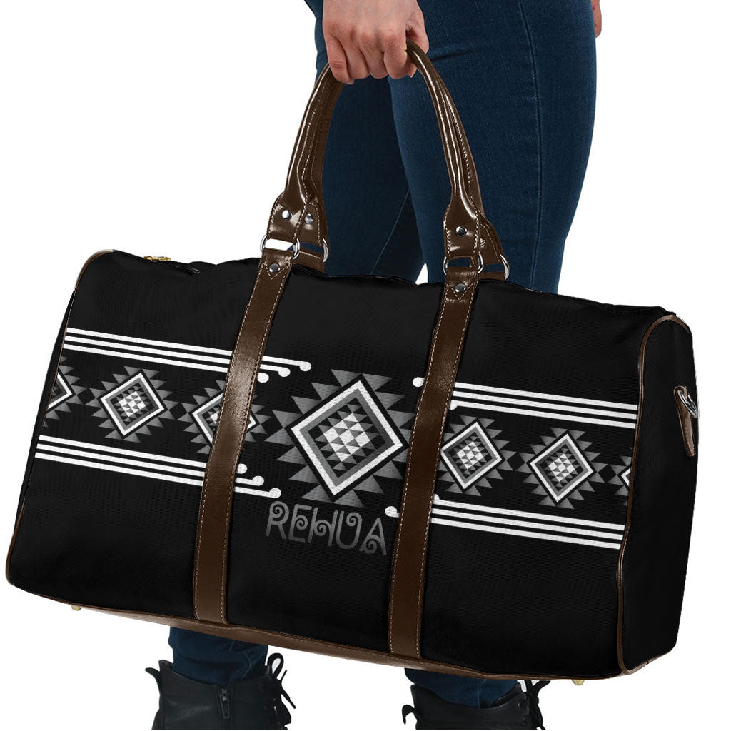 Aotearoa Atua Rehua Travel Bag Maori God Of Healing Taniko Motifs LT14 - Polynesian Pride