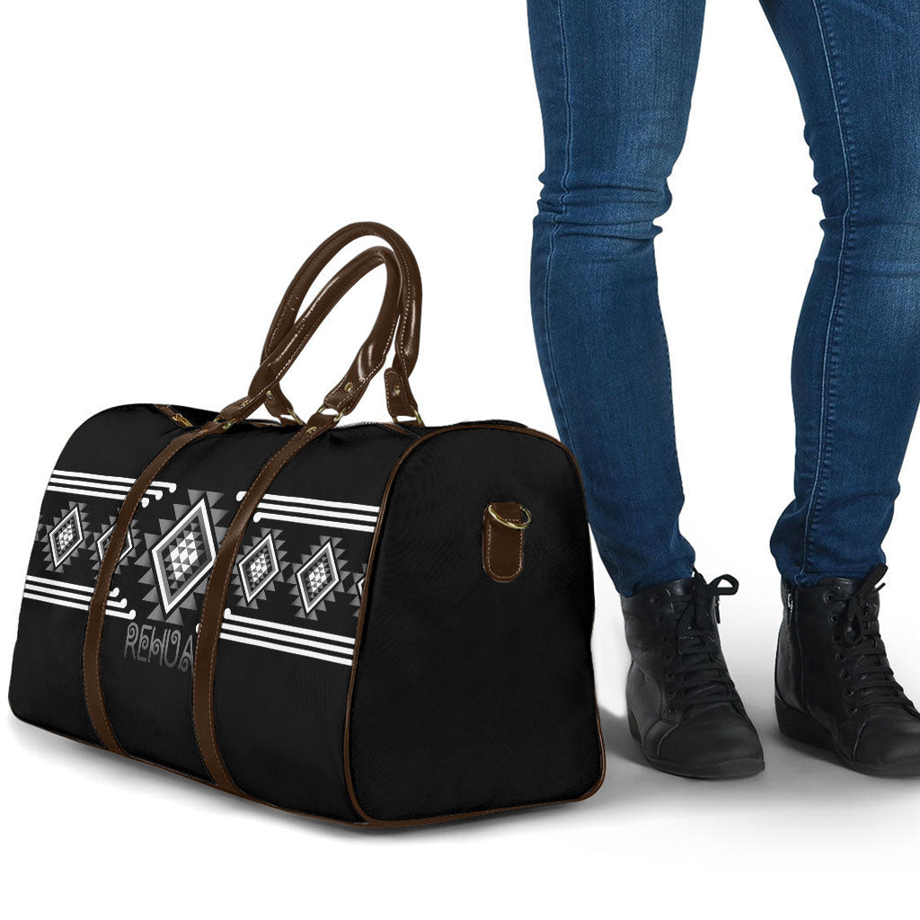 Aotearoa Atua Rehua Travel Bag Maori God Of Healing Taniko Motifs LT14 - Polynesian Pride