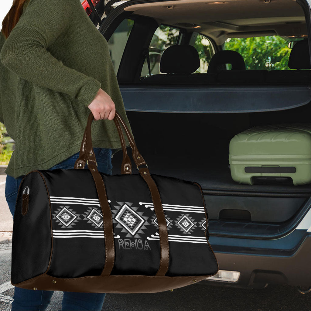 Aotearoa Atua Rehua Travel Bag Maori God Of Healing Taniko Motifs LT14 - Polynesian Pride