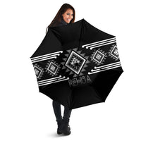 Aotearoa Atua Rehua Umbrella Maori God Of Healing Taniko Motifs LT14 - Polynesian Pride