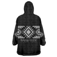 Aotearoa Atua Rehua Personalised Wearable Blanket Hoodie Maori God Of Healing Taniko Motifs LT14 - Polynesian Pride