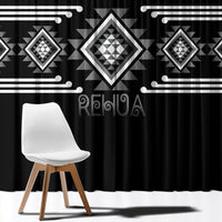 Aotearoa Atua Rehua Window Curtain Maori God Of Healing Taniko Motifs LT14 - Polynesian Pride