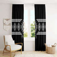 Aotearoa Atua Rehua Window Curtain Maori God Of Healing Taniko Motifs LT14 - Polynesian Pride