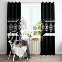 Aotearoa Atua Rehua Window Curtain Maori God Of Healing Taniko Motifs LT14 - Polynesian Pride