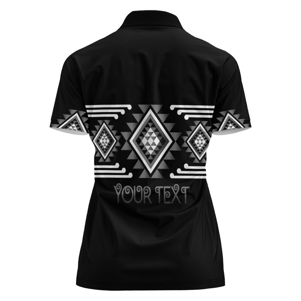Aotearoa Atua Rehua Personalised Women Polo Shirt Maori God Of Healing Taniko Motifs LT14 - Polynesian Pride