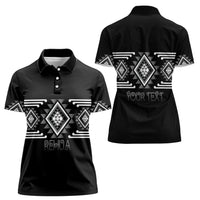 Aotearoa Atua Rehua Personalised Women Polo Shirt Maori God Of Healing Taniko Motifs LT14 - Polynesian Pride