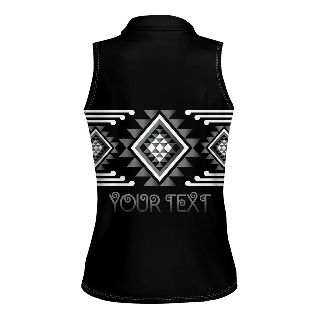 Aotearoa Atua Rehua Personalised Women Sleeveless Polo Shirt Maori God Of Healing Taniko Motifs LT14 - Polynesian Pride