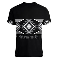 Aotearoa Atua Rehua Personalised Women V-Neck T-Shirt Maori God Of Healing Taniko Motifs LT14 - Polynesian Pride