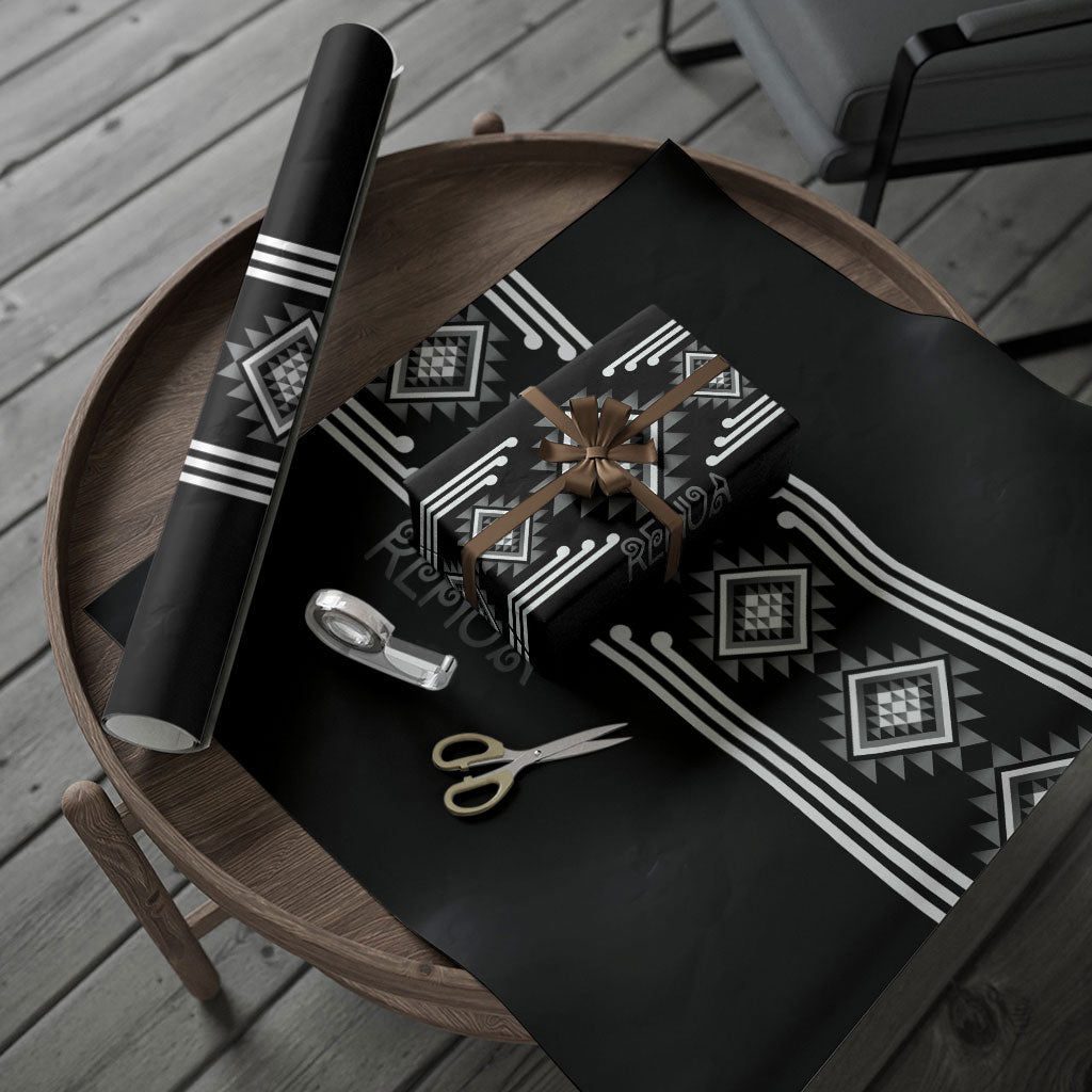 Aotearoa Atua Rehua Wrapping Paper Maori God Of Healing Taniko Motifs LT14 - Polynesian Pride
