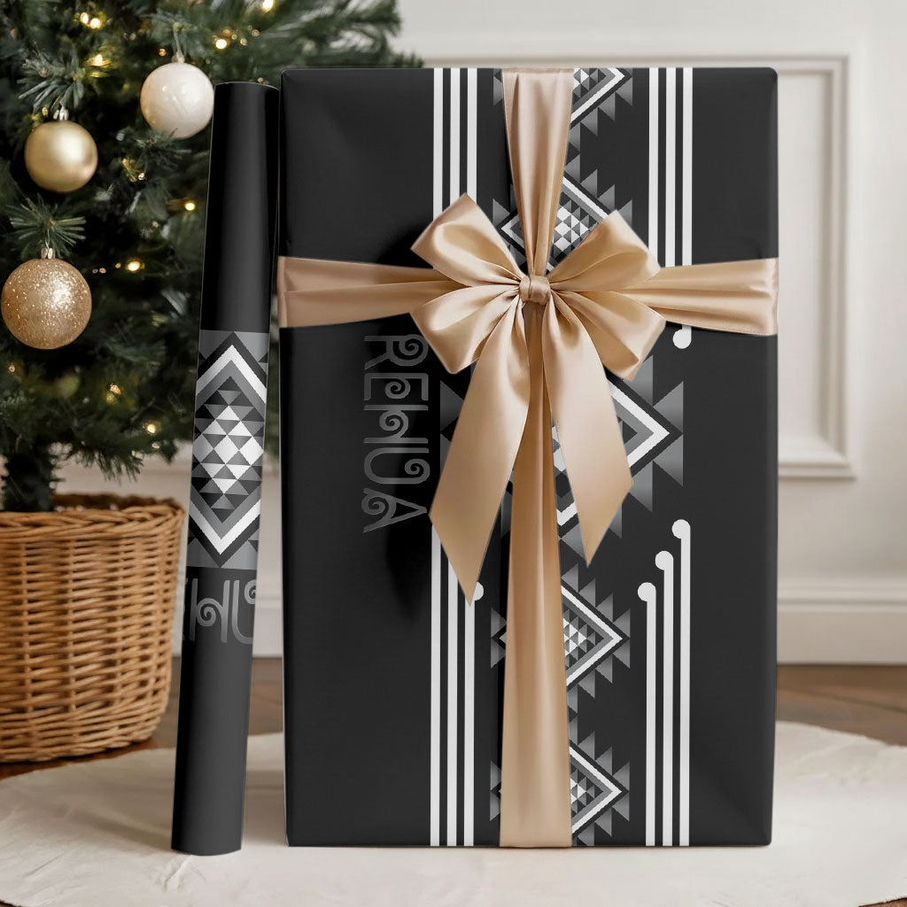 Aotearoa Atua Rehua Wrapping Paper Maori God Of Healing Taniko Motifs LT14 - Polynesian Pride