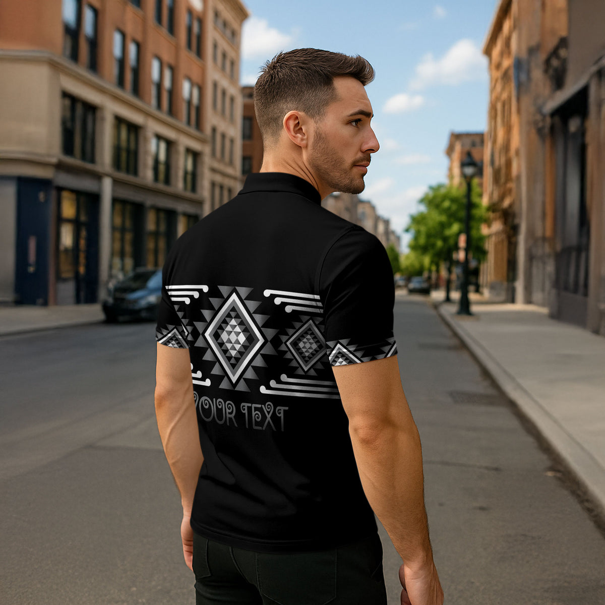 Aotearoa Atua Rehua Personalised Zipper Polo Shirt Maori God Of Healing Taniko Motifs LT14 - Polynesian Pride