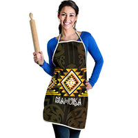 Aotearoa Atua Mahuika Apron Maori Goddess Of Fire Taniko Motifs LT14 - Polynesian Pride