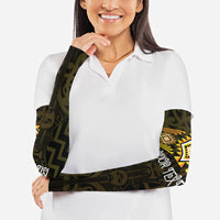 Aotearoa Atua Mahuika Personalised Arm Sleeves Maori Goddess Of Fire Taniko Motifs LT14 - Polynesian Pride