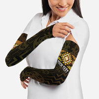 Aotearoa Atua Mahuika Personalised Arm Sleeves Maori Goddess Of Fire Taniko Motifs LT14 - Polynesian Pride