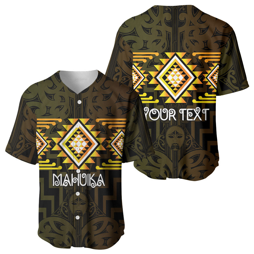 Aotearoa Atua Mahuika Personalised Baseball Jersey Maori Goddess Of Fire Taniko Motifs LT14 - Polynesian Pride