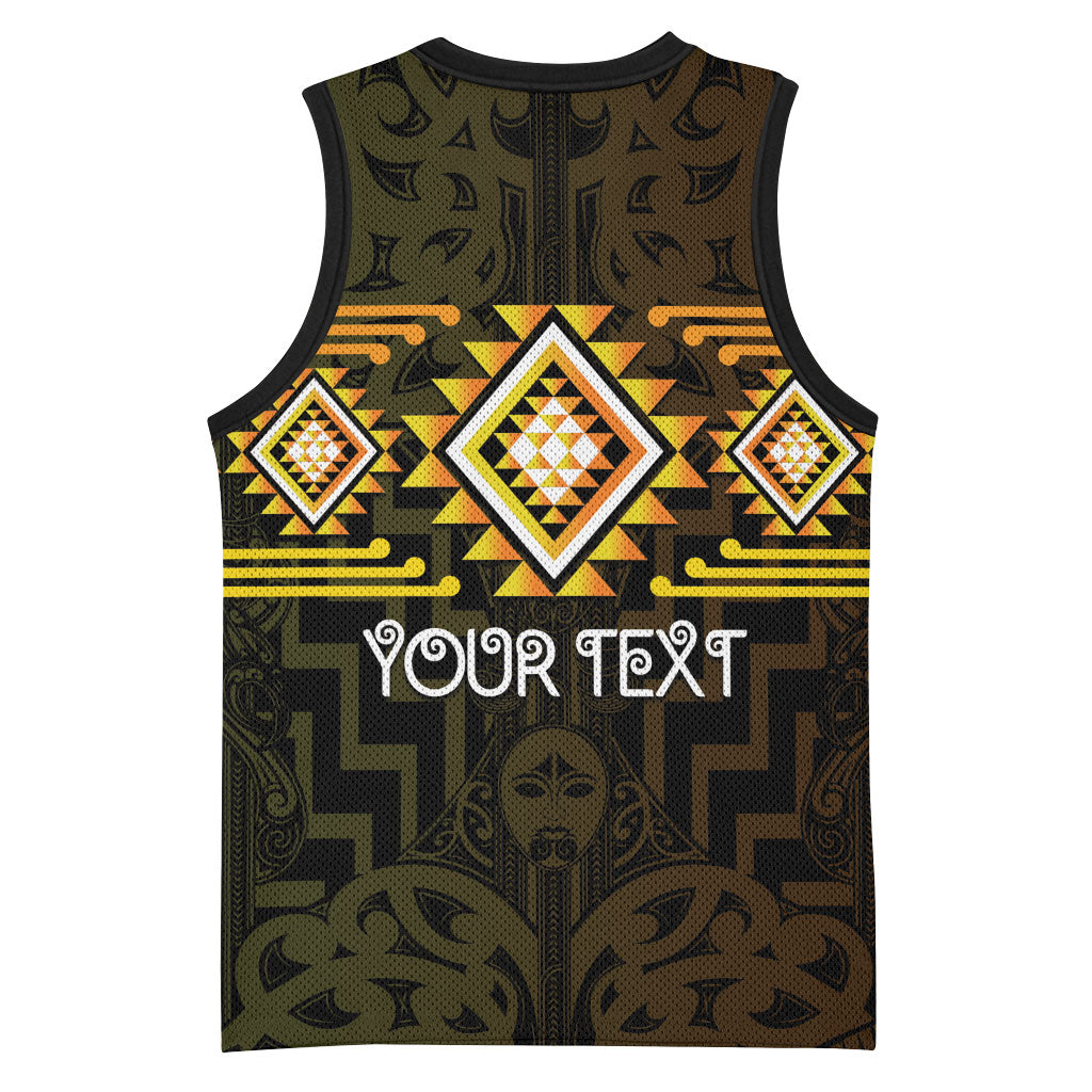 Aotearoa Atua Mahuika Personalised Basketball Jersey Maori Goddess Of Fire Taniko Motifs LT14 - Polynesian Pride