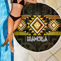 Aotearoa Atua Mahuika Beach Blanket Maori Goddess Of Fire Taniko Motifs LT14 - Polynesian Pride