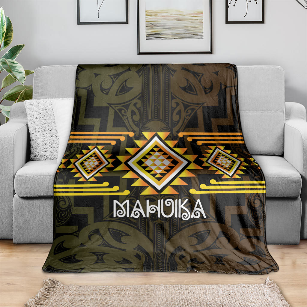 Aotearoa Atua Mahuika Blanket Maori Goddess Of Fire Taniko Motifs LT14 - Polynesian Pride