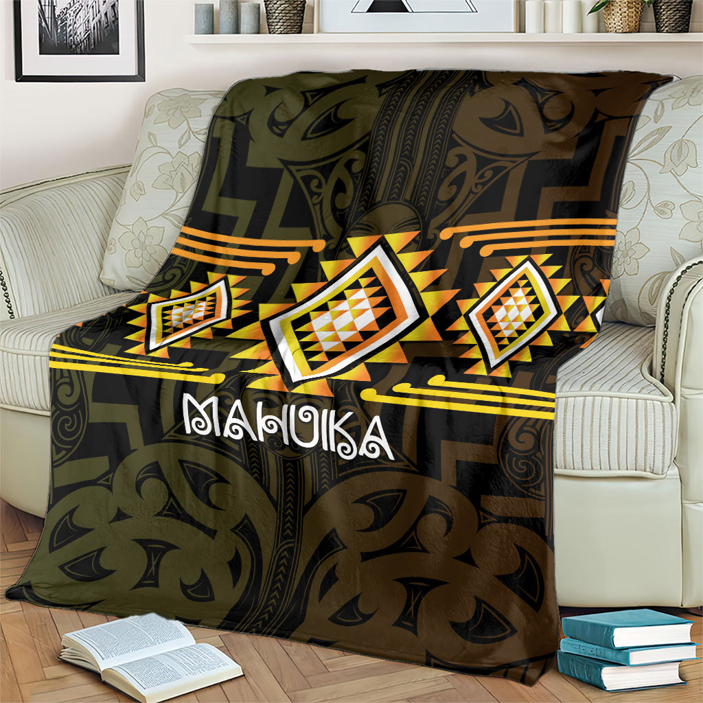 Aotearoa Atua Mahuika Blanket Maori Goddess Of Fire Taniko Motifs LT14 - Polynesian Pride