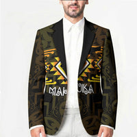 Aotearoa Atua Mahuika Personalised Blazer Maori Goddess Of Fire Taniko Motifs LT14 - Polynesian Pride