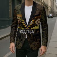 Aotearoa Atua Mahuika Personalised Blazer Maori Goddess Of Fire Taniko Motifs LT14 - Polynesian Pride
