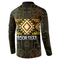 Aotearoa Atua Mahuika Personalised Button Sweatshirt Maori Goddess Of Fire Taniko Motifs LT14 - Polynesian Pride