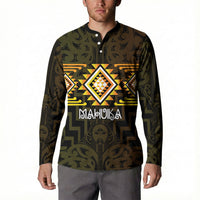 Aotearoa Atua Mahuika Personalised Button Sweatshirt Maori Goddess Of Fire Taniko Motifs LT14 - Polynesian Pride