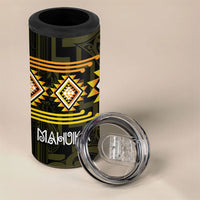 Aotearoa Atua Mahuika Personalised 4 in 1 Can Cooler Tumbler Maori Goddess Of Fire Taniko Motifs LT14 - Polynesian Pride