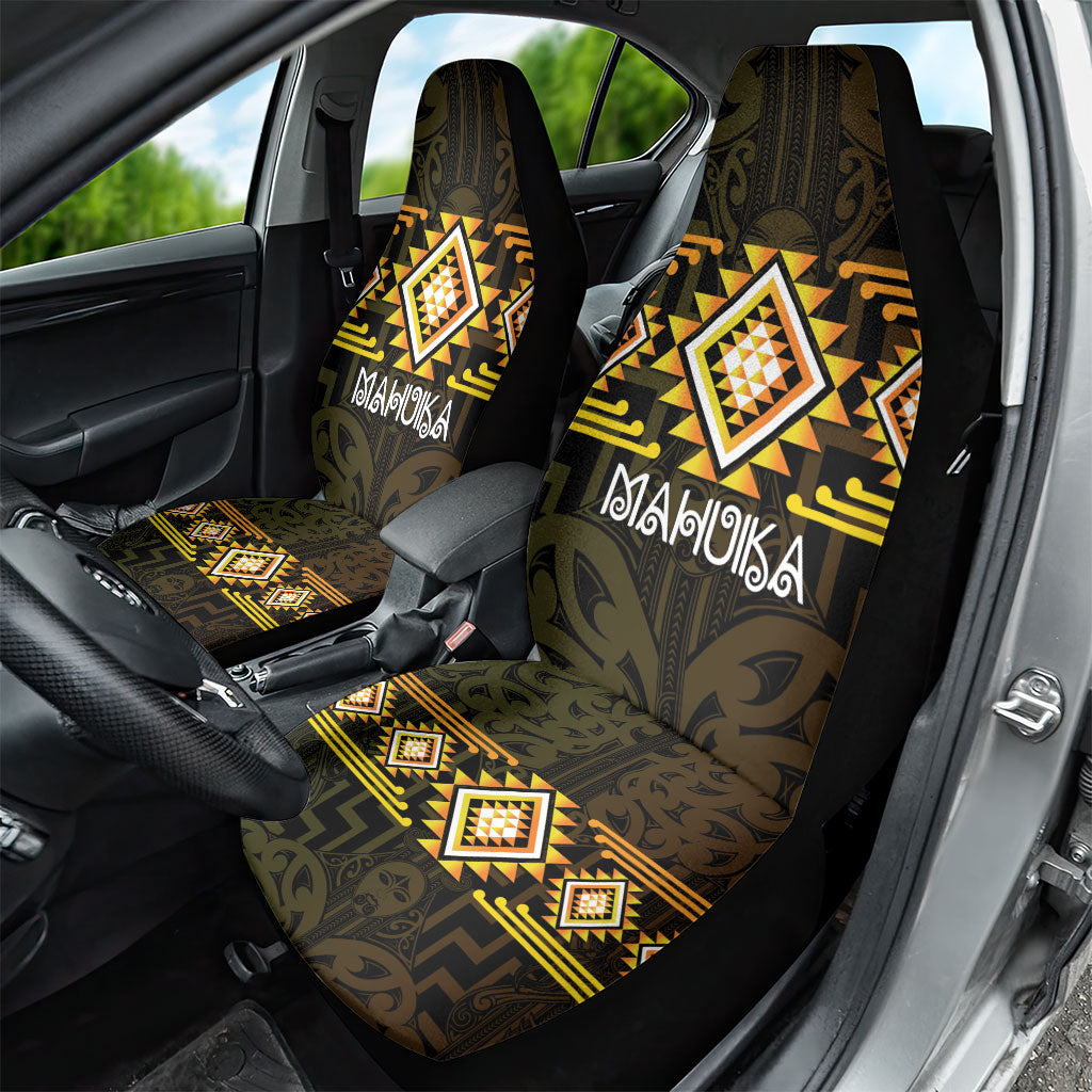 Aotearoa Atua Mahuika Car Seat Cover Maori Goddess Of Fire Taniko Motifs LT14 - Polynesian Pride