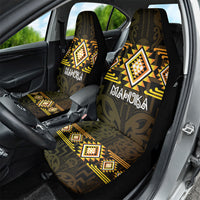 Aotearoa Atua Mahuika Car Seat Cover Maori Goddess Of Fire Taniko Motifs LT14 - Polynesian Pride