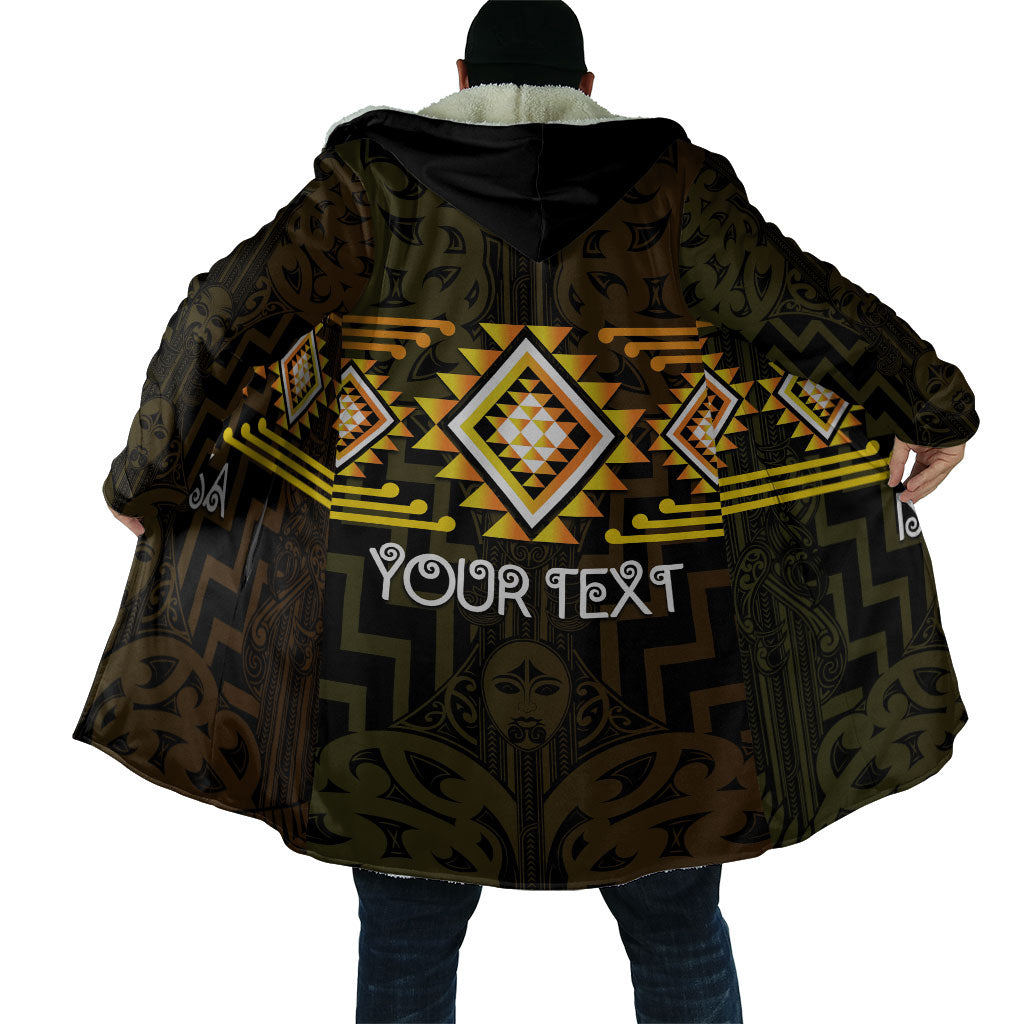 Aotearoa Atua Mahuika Personalised Cloak Maori Goddess Of Fire Taniko Motifs LT14 - Polynesian Pride
