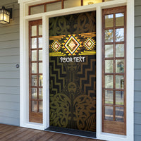 Aotearoa Atua Mahuika Personalised Door Cover Maori Goddess Of Fire Taniko Motifs LT14 - Polynesian Pride