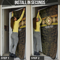 Aotearoa Atua Mahuika Personalised Door Cover Maori Goddess Of Fire Taniko Motifs LT14 - Polynesian Pride
