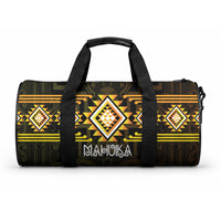 Aotearoa Atua Mahuika Duffle Bag Maori Goddess Of Fire Taniko Motifs
