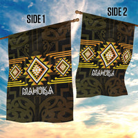 Aotearoa Atua Mahuika Garden Flag Maori Goddess Of Fire Taniko Motifs LT14 - Polynesian Pride