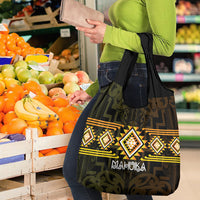 Aotearoa Atua Mahuika Grocery Bag Maori Goddess Of Fire Taniko Motifs LT14 - Polynesian Pride