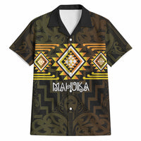 Aotearoa Atua Mahuika Personalised Hawaiian Shirt Maori Goddess Of Fire Taniko Motifs LT14 Yellow - Polynesian Pride
