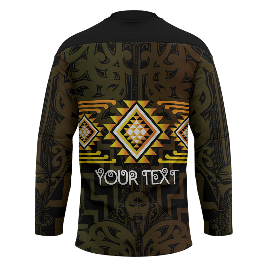 Aotearoa Atua Mahuika Personalised Hockey Jersey Maori Goddess Of Fire Taniko Motifs LT14 - Polynesian Pride