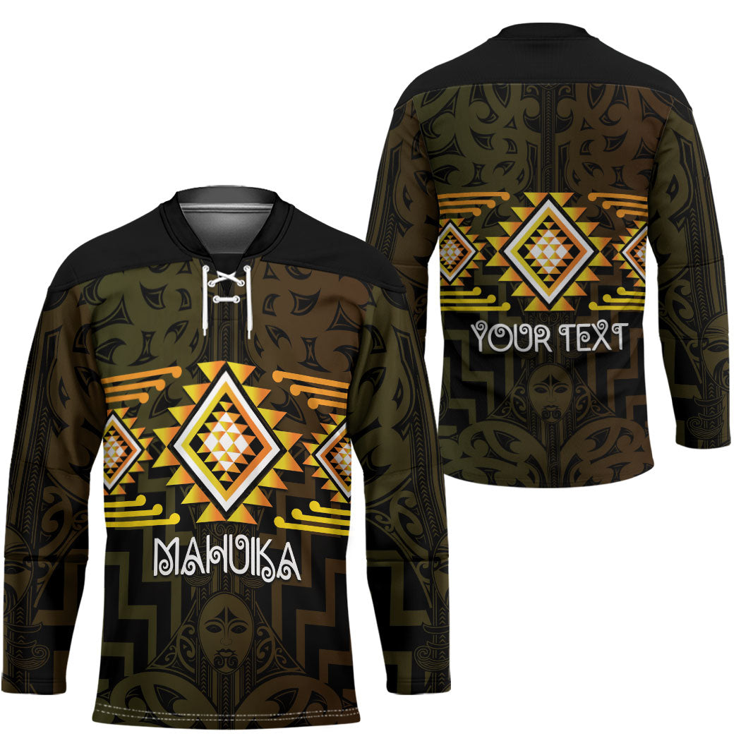 Aotearoa Atua Mahuika Personalised Hockey Jersey Maori Goddess Of Fire Taniko Motifs LT14 - Polynesian Pride