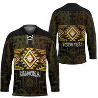 Aotearoa Atua Mahuika Personalised Hockey Jersey Maori Goddess Of Fire Taniko Motifs LT14 - Polynesian Pride