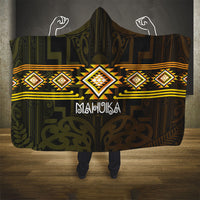 Aotearoa Atua Mahuika Hooded Blanket Maori Goddess Of Fire Taniko Motifs LT14 - Polynesian Pride