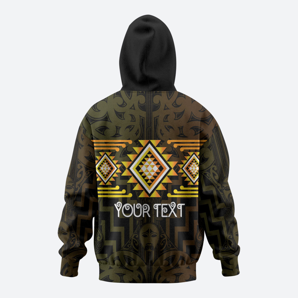 Aotearoa Atua Mahuika Personalised Hoodie Maori Goddess Of Fire Taniko Motifs LT14 - Polynesian Pride