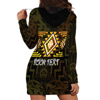 Aotearoa Atua Mahuika Personalised Hoodie Dress Maori Goddess Of Fire Taniko Motifs LT14 - Polynesian Pride