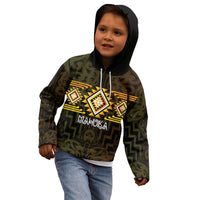 Aotearoa Atua Mahuika Personalised Kid Hoodie Maori Goddess Of Fire Taniko Motifs LT14 - Polynesian Pride