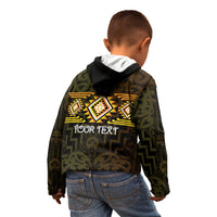Aotearoa Atua Mahuika Personalised Kid Hoodie Maori Goddess Of Fire Taniko Motifs LT14 - Polynesian Pride