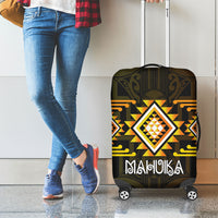 Aotearoa Atua Mahuika Luggage Cover Maori Goddess Of Fire Taniko Motifs LT14 - Polynesian Pride