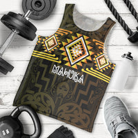 Aotearoa Atua Mahuika Personalised Men Tank Top Maori Goddess Of Fire Taniko Motifs LT14 - Polynesian Pride