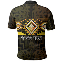 Aotearoa Atua Mahuika Personalised Polo Shirt Maori Goddess Of Fire Taniko Motifs LT14 - Polynesian Pride