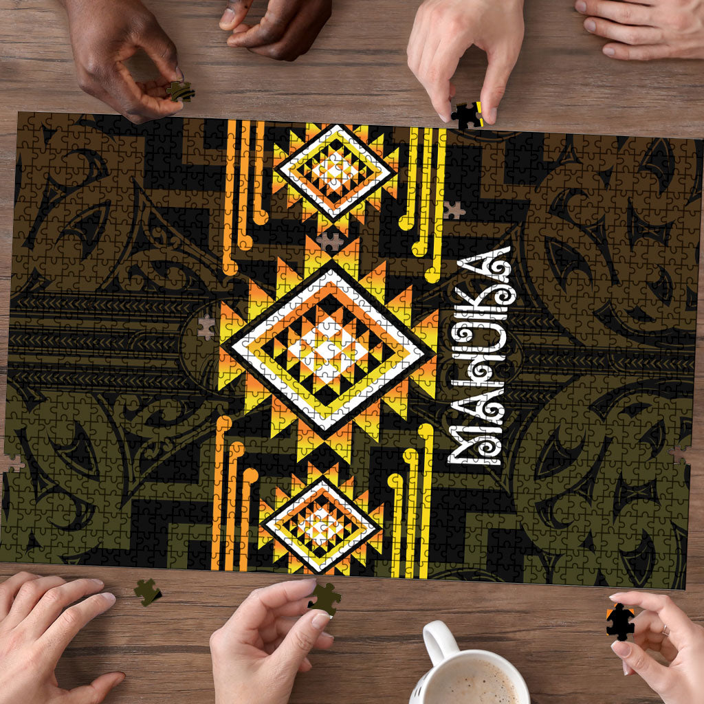 Aotearoa Atua Mahuika Puzzle Maori Goddess Of Fire Taniko Motifs LT14 - Polynesian Pride